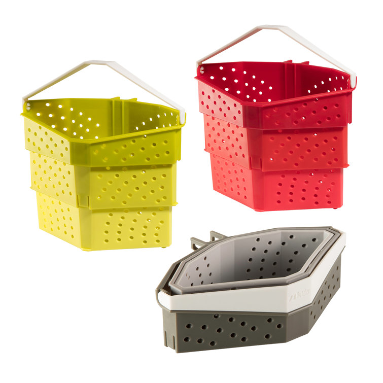 Hutzler 4.9'' Heat-Resistant Plastic Steamer Basket with 8'' Diameter
